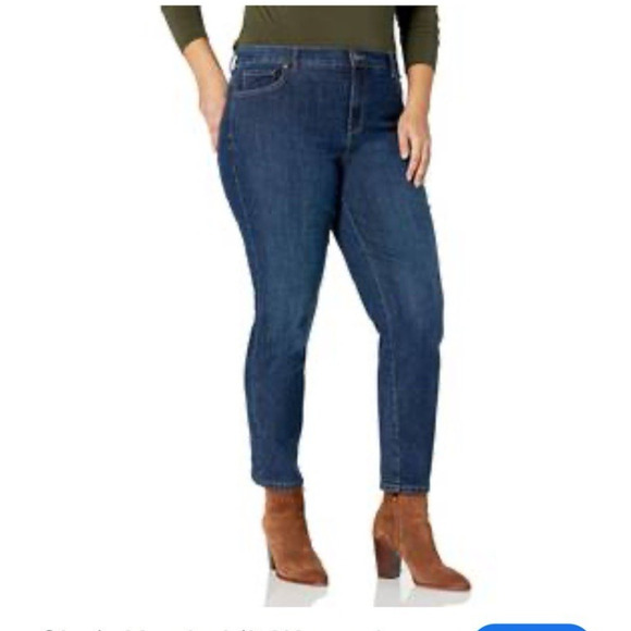 Gloria Vanderbilt Amanda Tapered Leg Jeans 22W Classic Rise Slimming NWT Stretch - Picture 1 of 10